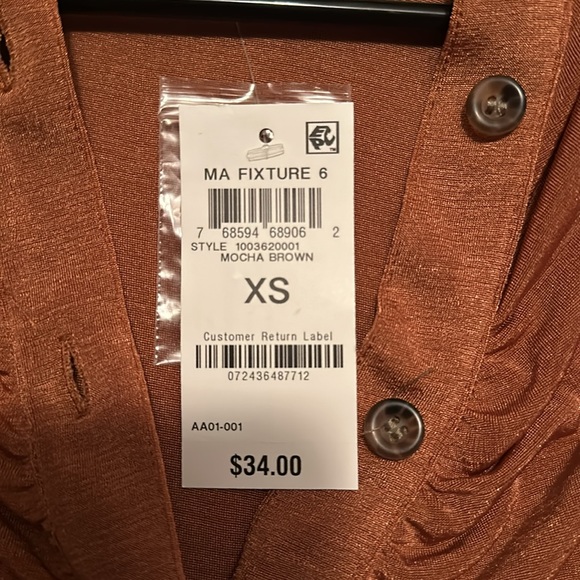 Copper Color Crop Top XS - Picture 2 of 2